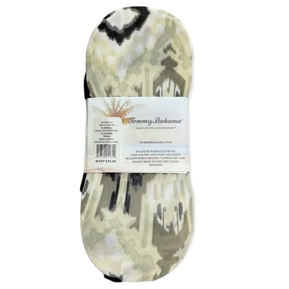 TOMMY BAHAMA low cut liners / 3 pair - Picture 3 of 4